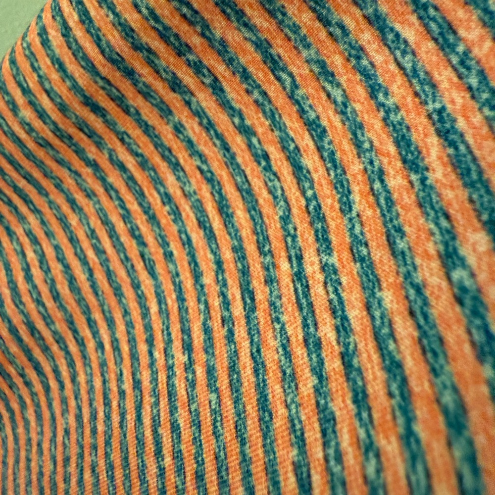 Simply Southern Coral and Teal Striped Top - Picture 4 of 4